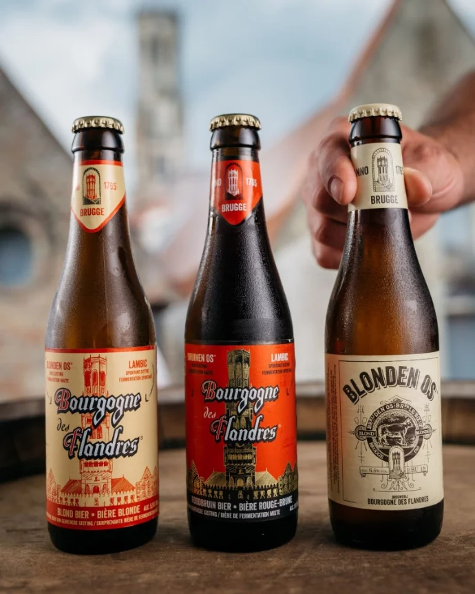 Gama completa de cervezas artesanales de la Cervecería Bourgogne des Flandres
